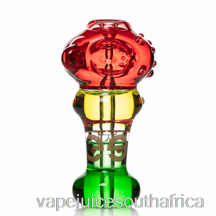 Vape Juice South Africa Cheech Glass Triple Freezable Spoon Hand Pipe Red / Yellow / Green